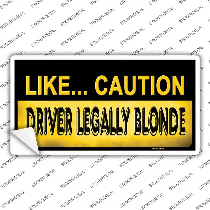LP-8698s-XL Driver Legally Novelty Sticker Decal - Extra Large