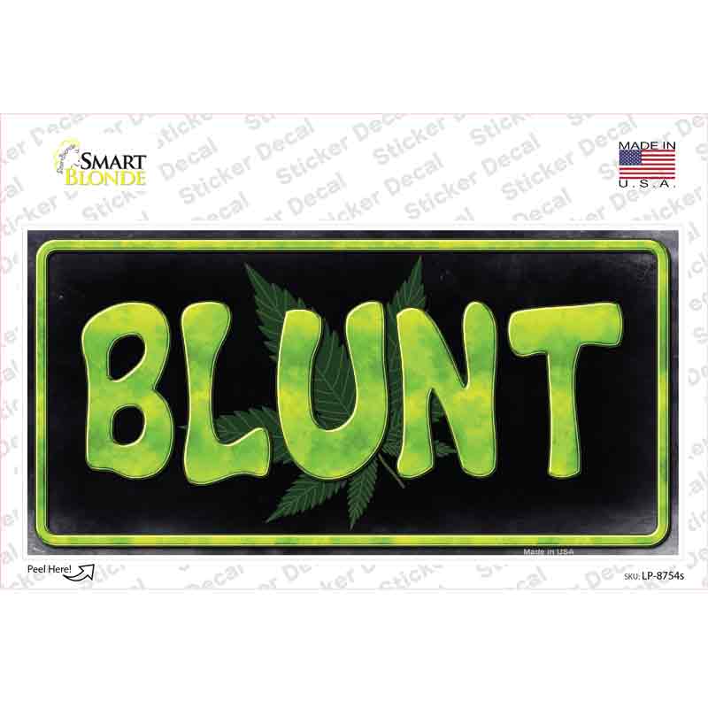 LP-8754s-M Blunt Novelty Sticker Decal - Medium
