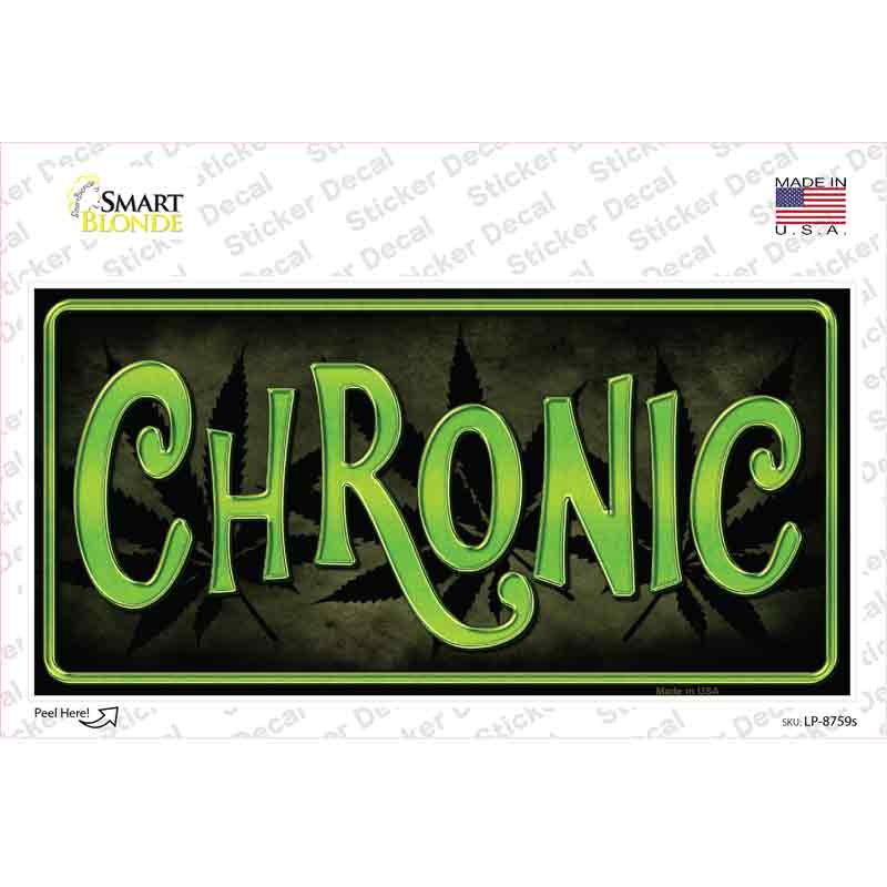 LP-8759s-M Chronic Novelty Sticker Decal - Medium
