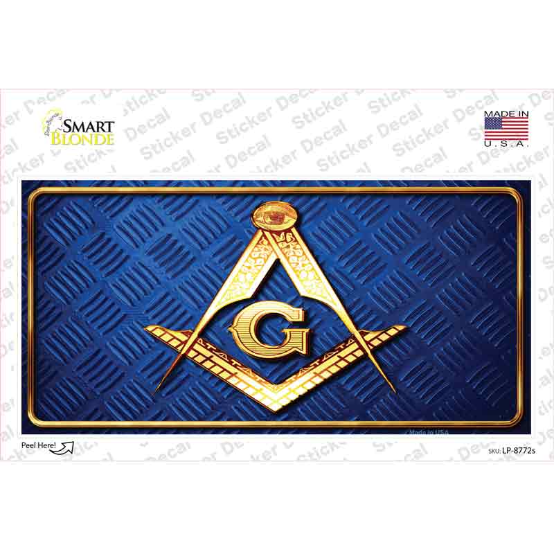 LP-8772s-M Freemasonry Novelty Sticker Decal - Medium