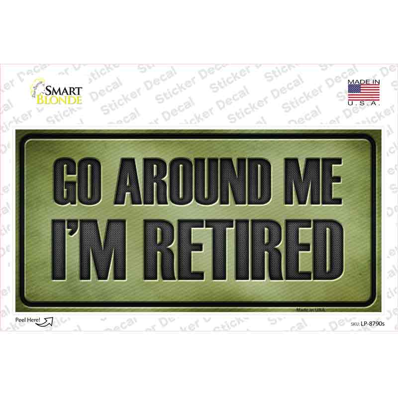 LP-8790s-M Go Around Me Novelty Sticker Decal - Medium
