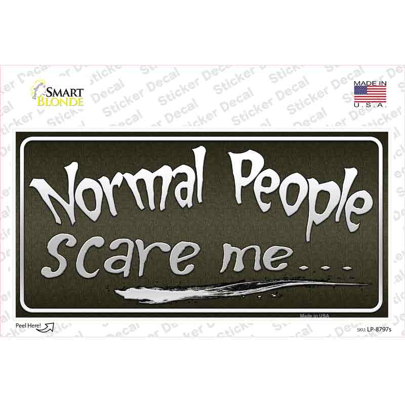 LP-8797s-M Normal People Novelty Sticker Decal - Medium