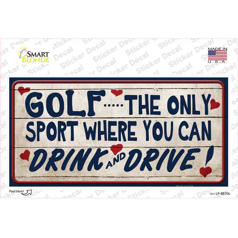 LP-8810s-M Drink & Drive Novelty Sticker Decal - Medium
