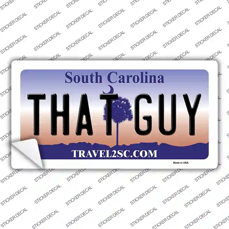 LP-6287s-S That Guy South Carolina Novelty Sticker Decal - Small
