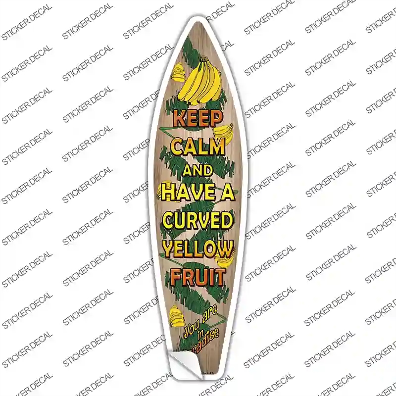 SB-078s-L Keep Calm Novelty Surfboard Sticker Decal - Large