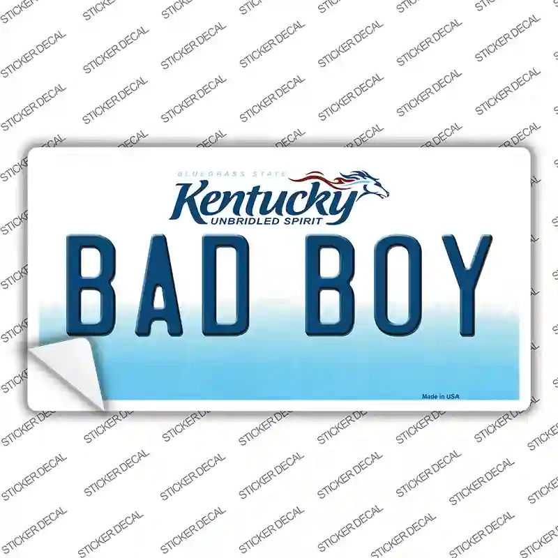 LP-6782s-L Bad Boy Kentucky Novelty Sticker Decal - Large