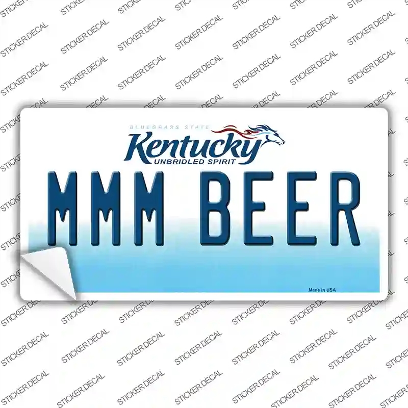 LP-6796s-XL MMM Beer Kentucky Novelty Sticker Decal - Extra Large