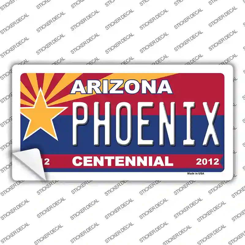 LP-6802s-S Arizona Centennial Phoenix Novelty Sticker Decal - Small