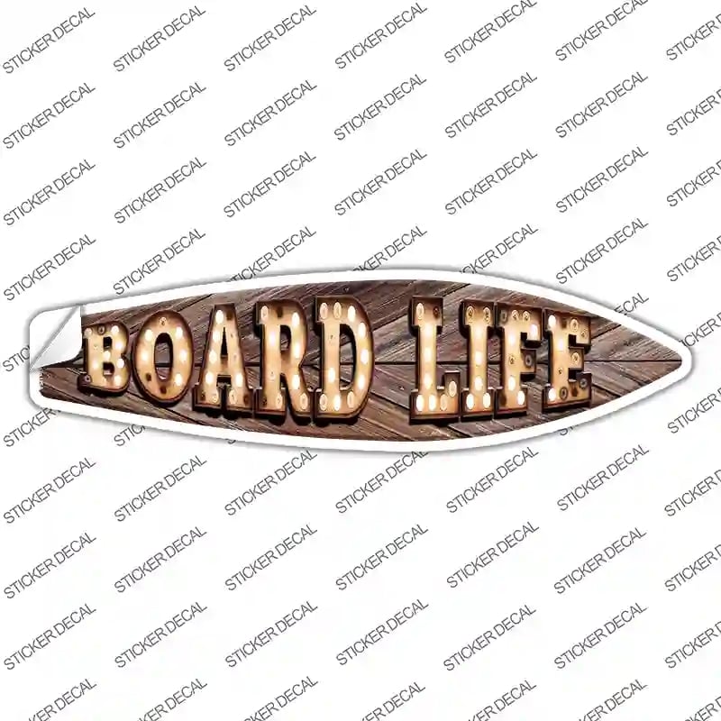 SB-171s-XL Board Life Bulb Lettering Novelty Surfboard Sticker Decal - Extra Large