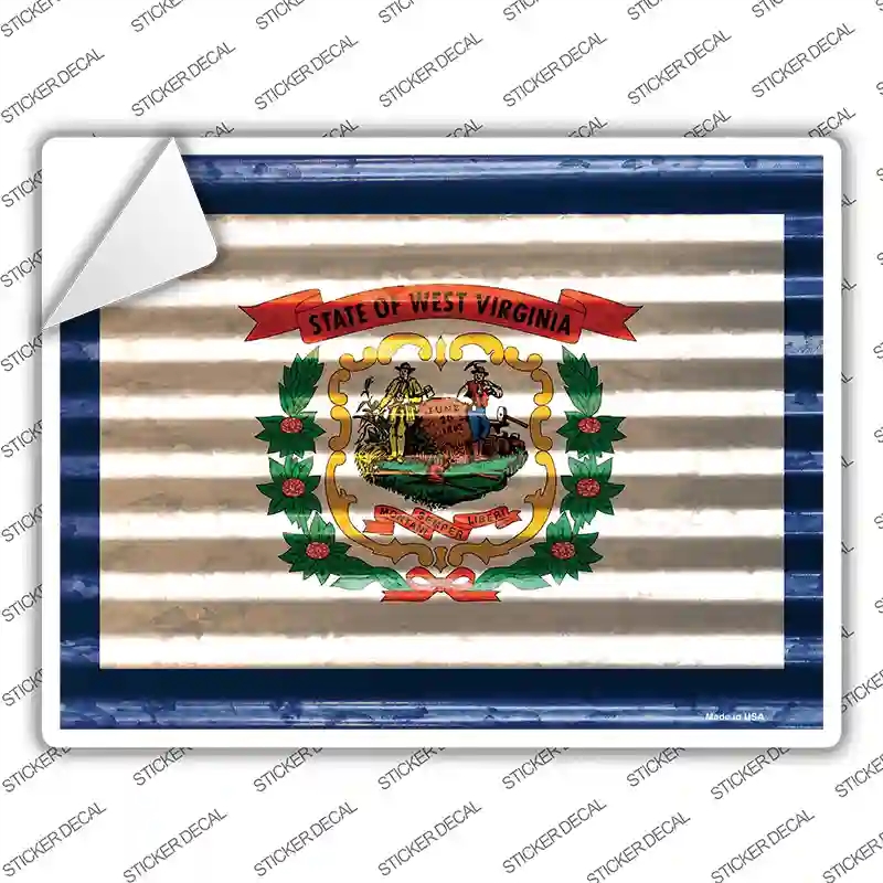 P-2362s-XL West Virginia Flag Novelty Rectangle Sticker Decal - Extra Large