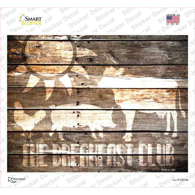 P-2914s-M The Breakfast Club Novelty Rectangle Sticker Decal - Medium