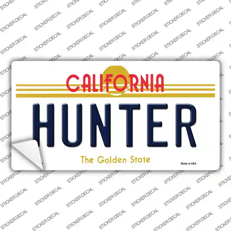 LP-6849s-XL Hunter California Novelty Sticker Decal - Extra Large