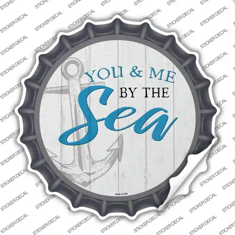 BC-1402s-XL You & Me by the Sea Novelty Bottle Cap Sticker Decal - Extra Large