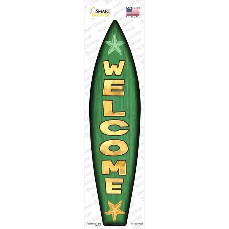 SB-065s-M Welcome Novelty Surfboard Sticker Decal - Medium