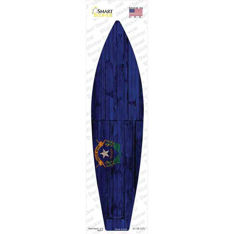 SB-127s-M Nevada State Flag Novelty Surfboard Sticker Decal - Medium