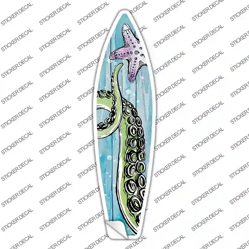 SB-200s-S Octopus Tentacle & Starfish Novelty Surfboard Sticker Decal - Small