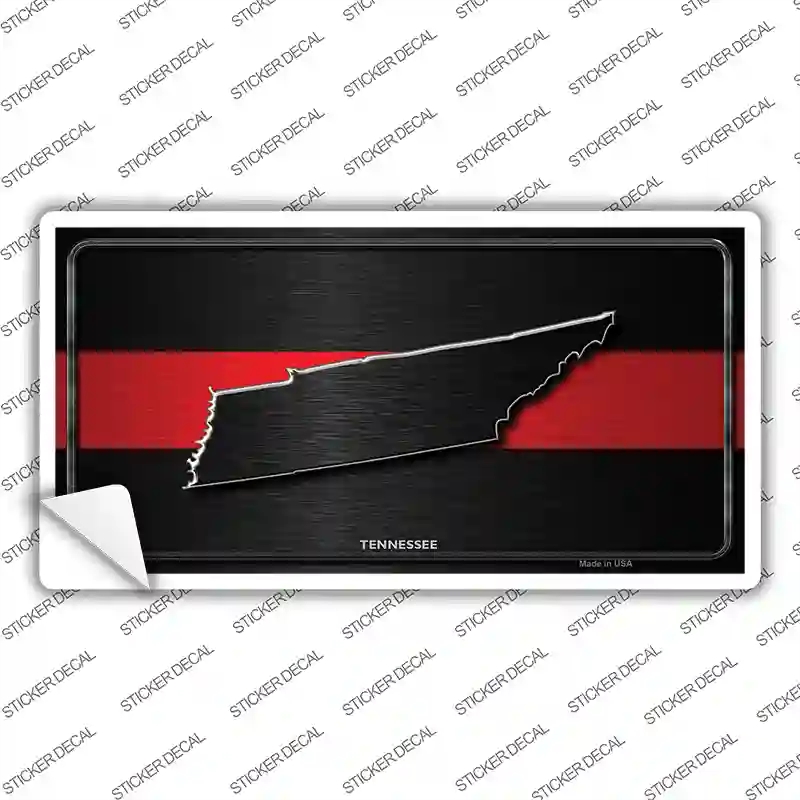 LP-9731s-S Tennessee Thin Red Line Novelty Sticker Decal - Small