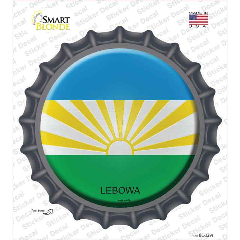 BC-329s-M Lebowa Country Novelty Bottle Cap Sticker Decal - Medium