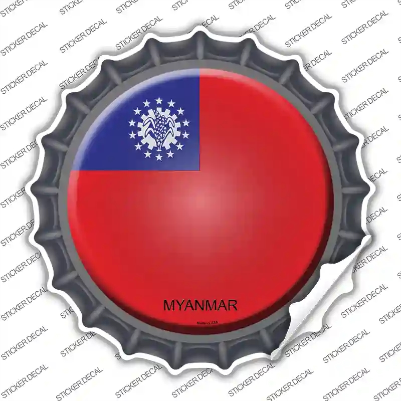 BC-361s-L Myanmar Country Novelty Bottle Cap Sticker Decal - Large