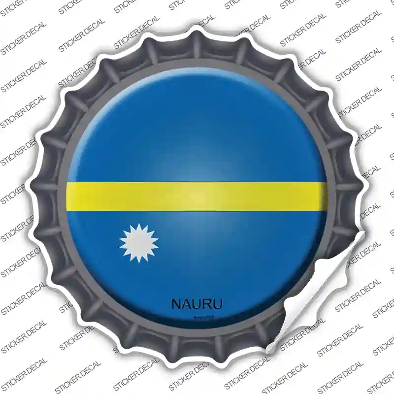 BC-364s-L Nauru Country Novelty Bottle Cap Sticker Decal - Large