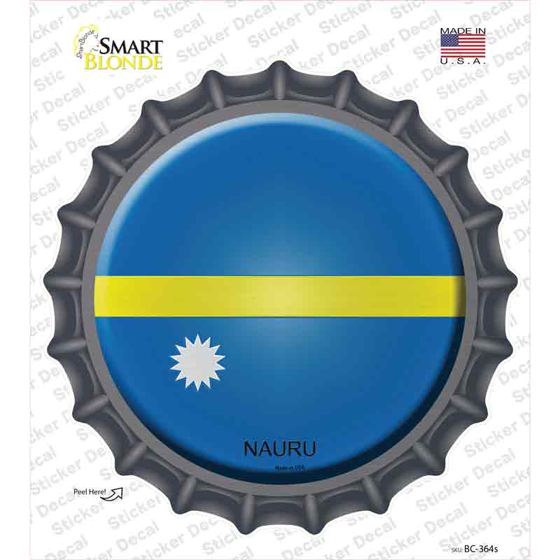 BC-364s-M Nauru Country Novelty Bottle Cap Sticker Decal - Medium