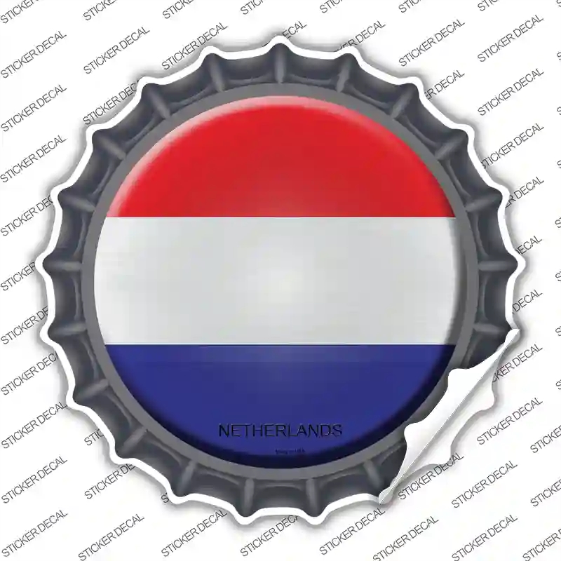 BC-366s-S Netherlands Country Novelty Bottle Cap Sticker Decal - Small