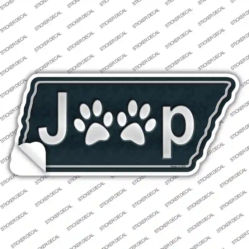 TN-098s-S J-P Paws Novelty Tennessee Shape Sticker Decal - Small