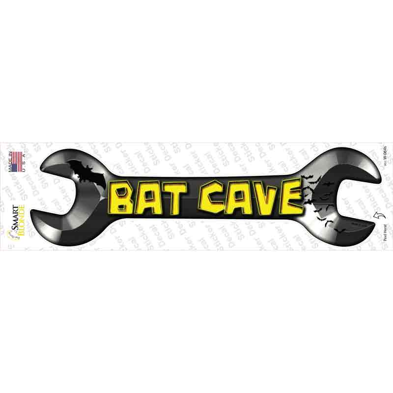 W-064s-M Bat Cave Novelty Wrench Sticker Decal - Medium