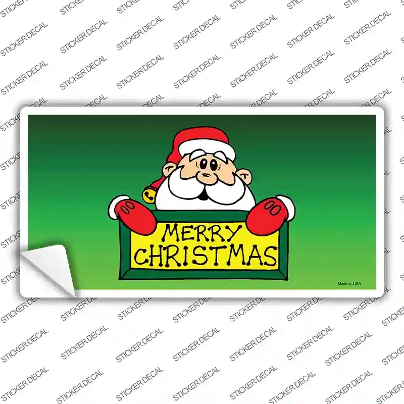 XMAS-01s-S Merry Christmas Santa Novelty Sticker Decal - Small