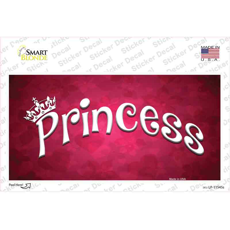 LP-11545s-M Princess Pink Novelty Sticker Decal - Medium