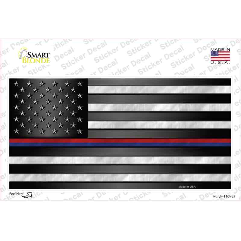 LP-11698s-M First Responder American Flag Novelty Sticker Decal - Medium