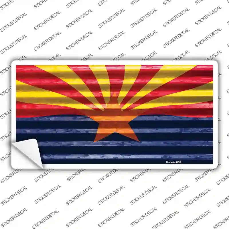LP-11815s-S Arizona Flag Novelty Sticker Decal - Small