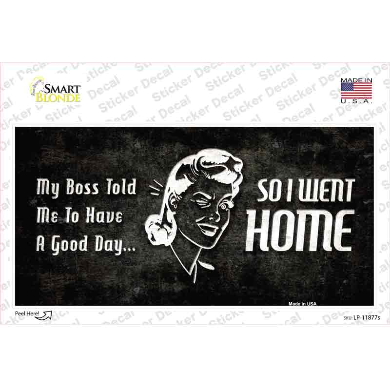 LP-11877s-M So I Went Home Novelty Sticker Decal - Medium