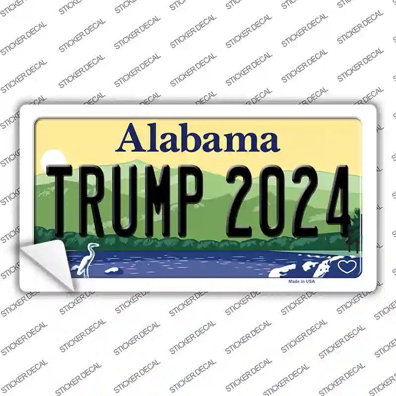 LP-12216s-S Trump 2024 Alabama Novelty Sticker Decal - Small
