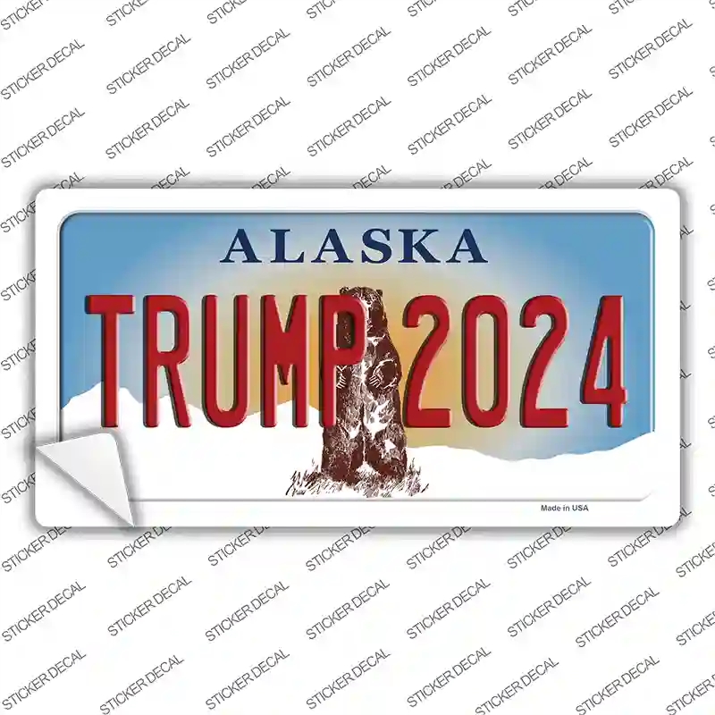 LP-12217s-S Trump 2024 Alaska Novelty Sticker Decal - Small