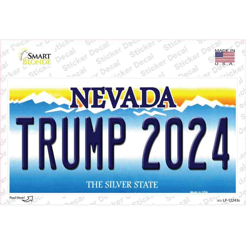 LP-12243s-M Trump 2024 Nevada Novelty Sticker Decal - Medium