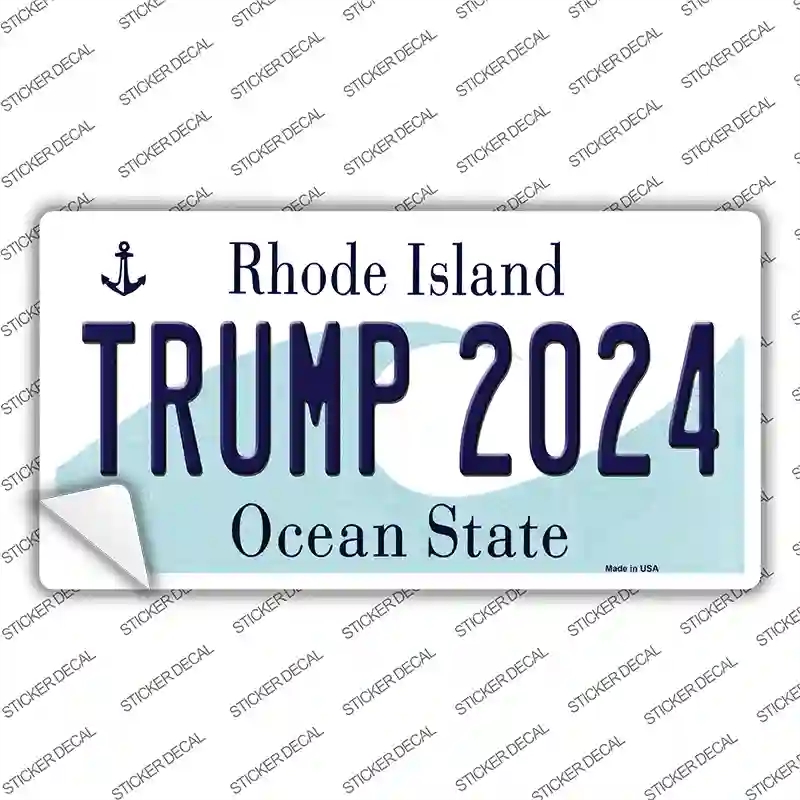 LP-12252s-S Trump 2024 Rhode Island Novelty Sticker Decal - Small