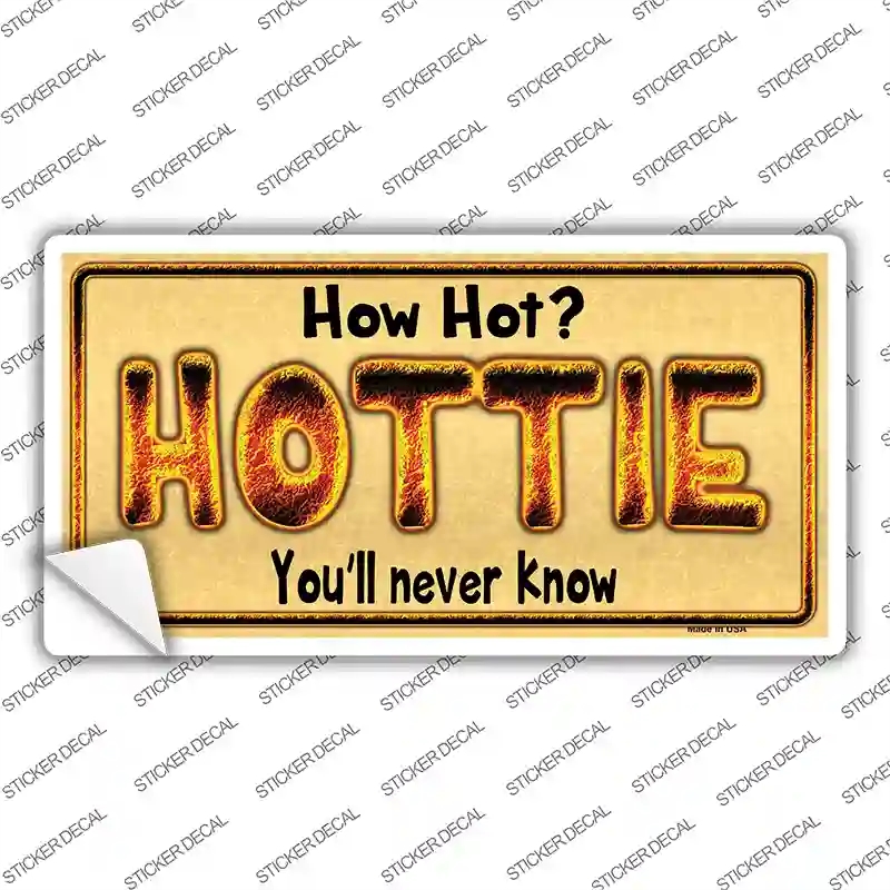 LP-1229s-XL Hottie Know Novelty Sticker Decal - Extra Large