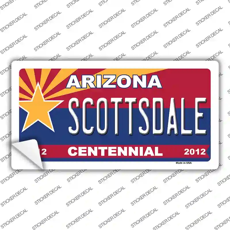 LP-6801s-S Arizona Centennial Scottsdale Novelty Sticker Decal - Small