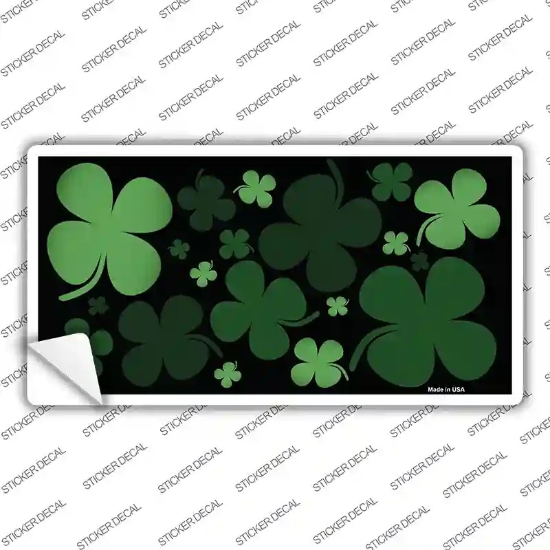 LP-6887s-L Clovers Novelty Sticker Decal - Large