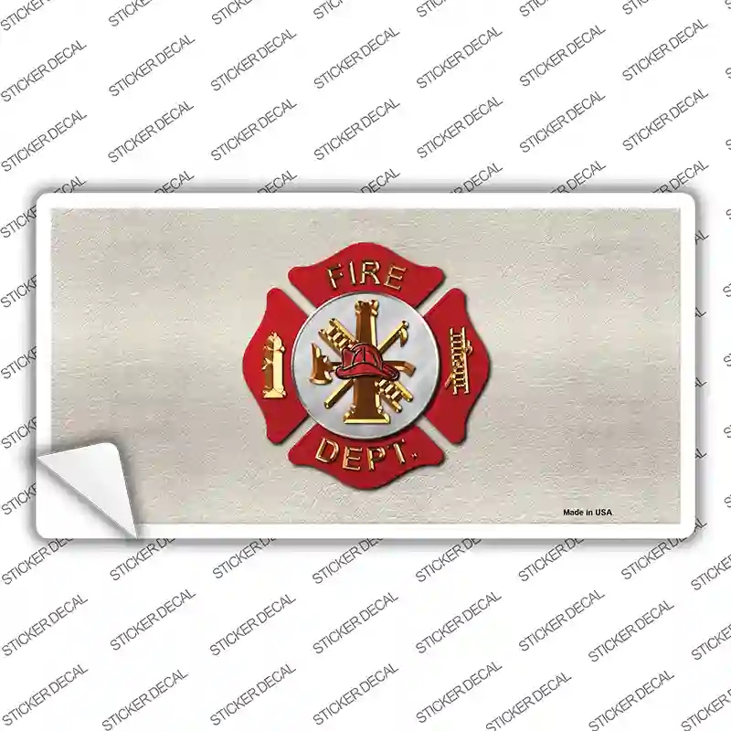 LP-7859s-XL Fire Department Novelty Sticker Decal - Extra Large