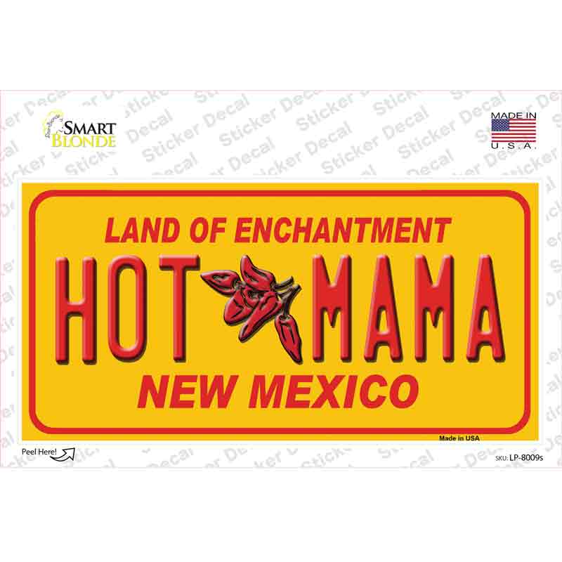 LP-8009s-M   Mexico Hot Mama Novelty Sticker Decal - Medium