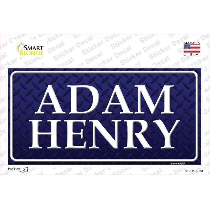 LP-8016s-M Adam Henry Novelty Sticker Decal - Medium