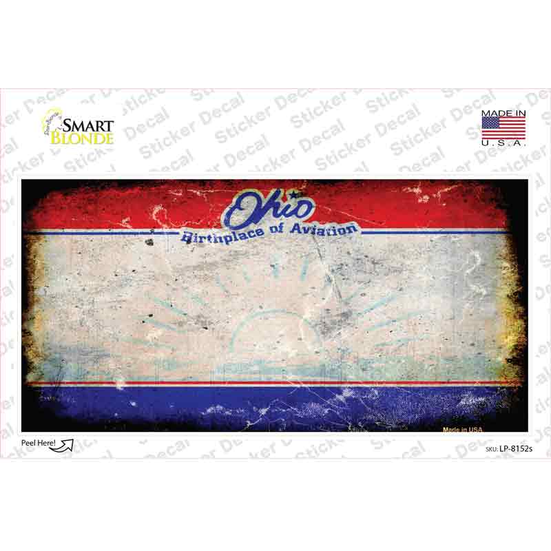 LP-8152s-M Ohio State Rusty Novelty Sticker Decal - Medium