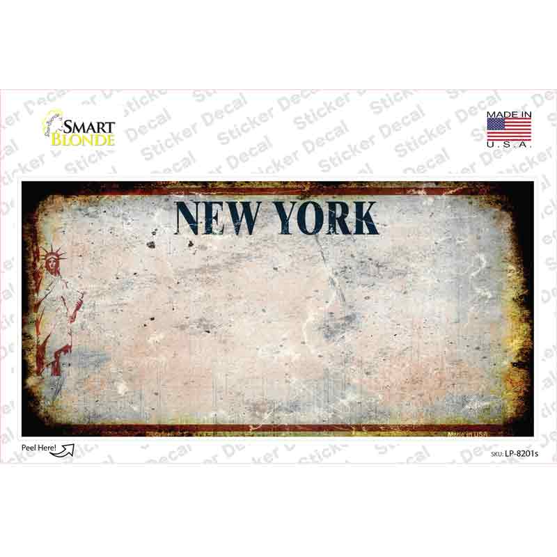 LP-8201s-M   York Rusty Novelty Sticker Decal - Medium
