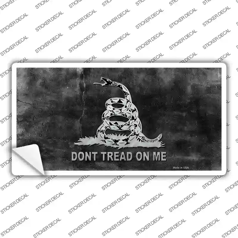 LP-8225s-S Dont Tread on Me Black Novelty Sticker Decal - Small
