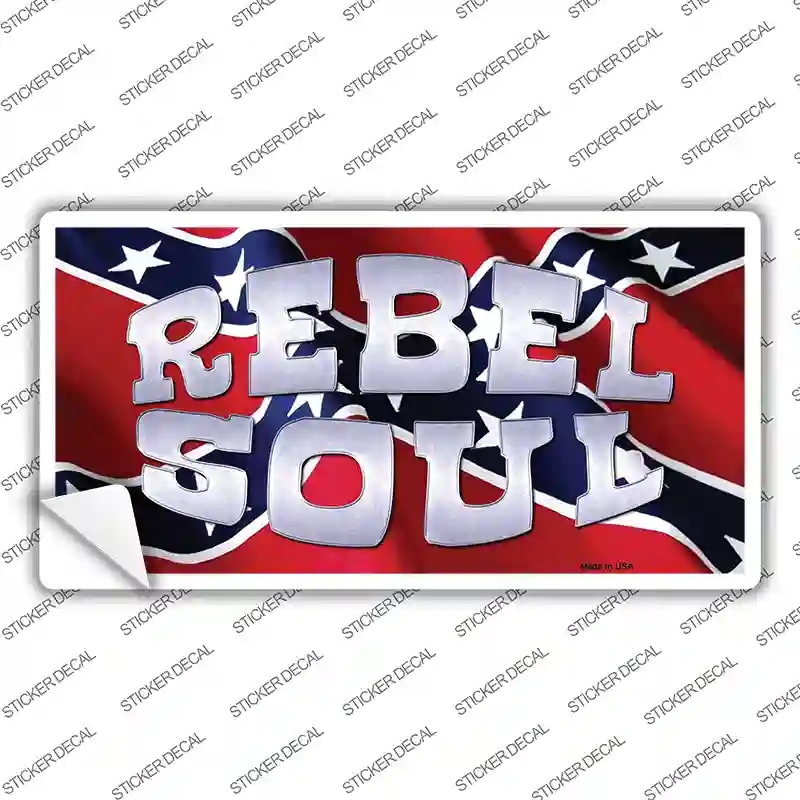 LP-8361s-XL Rebel Soul Novelty Sticker Decal - Extra Large