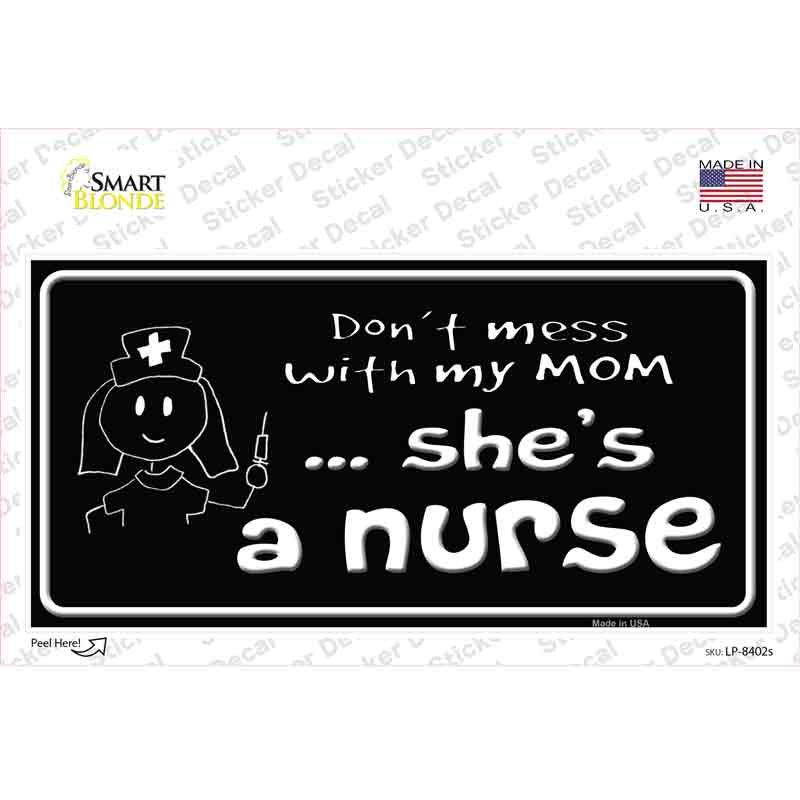 LP-8402s-M Dont Mess with My Mom Novelty Sticker Decal - Medium