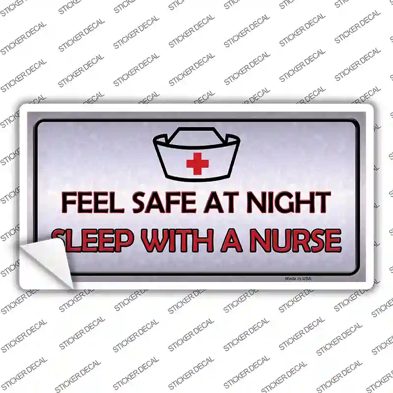 LP-8404s-XL Feel Safe At Night Novelty Sticker Decal - Extra Large