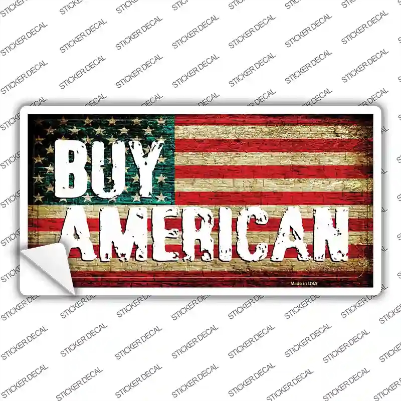 LP-8520s-L Buy American Novelty Sticker Decal - Large